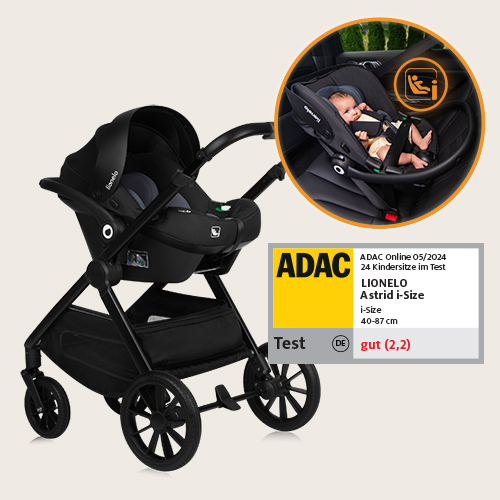 Lionelo Layla 3in1 Black Onyx — Kombikinderwagen
